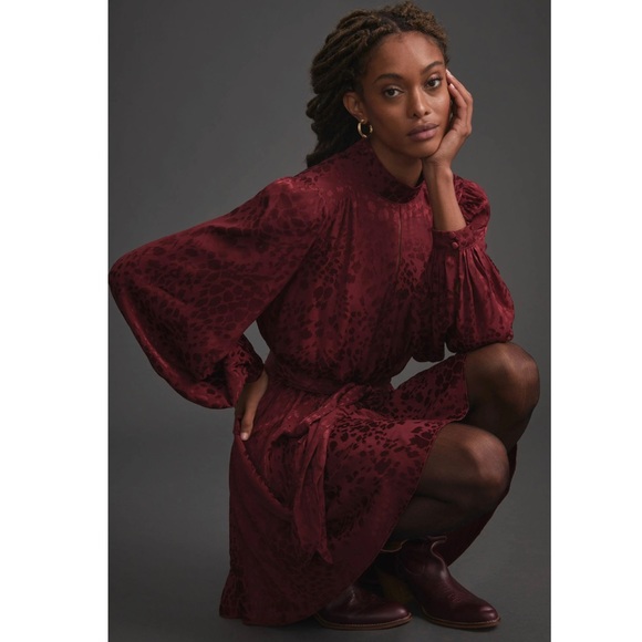 Anthropologie NWT Jacquard Mini Dress Size XS - Picture 2 of 4